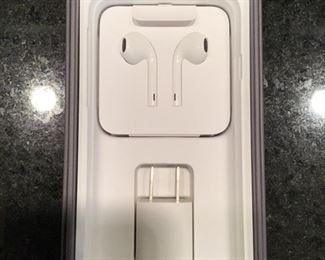 Apple white earbuds, new in box