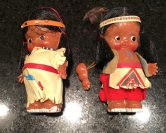 Vintage Native American dolls