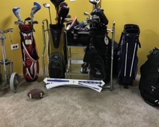 Golf clubs, bags, balls and more!
