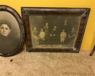Antique family portraits
