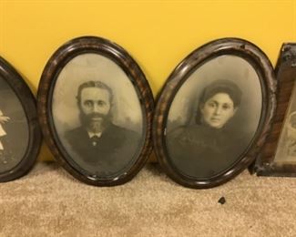 Antique family portraits