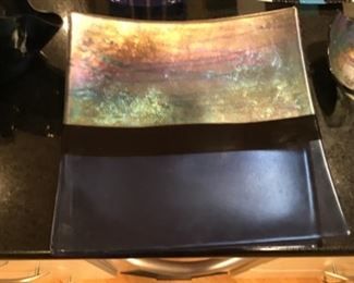 Art glass platters