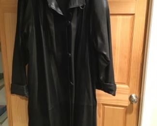 Vera Pelle full length leather jacket