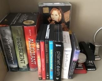 Divergent Trilogy in hardback; Divergent, Insurgent and Allegiant.