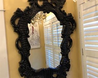 large lacquered mirror