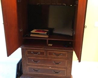armoire  and flat screen