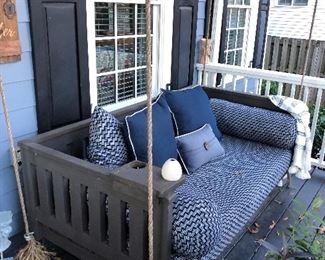 pair of Porch Swings and cushions