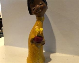 Vintage brown girl figurine
