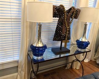 modern cobalt lamps