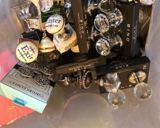 box of crystal door knobs