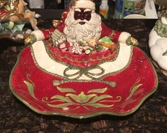 Fitz and Floyd Santa dish