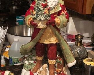Large porcelain Santa Statue