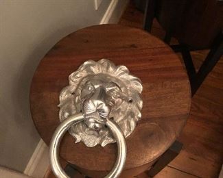 Large metal door knocker