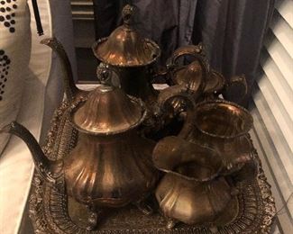 Silver plate Tea coffee set