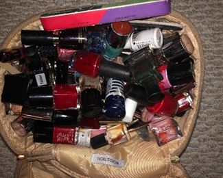 Buckets of nail polish