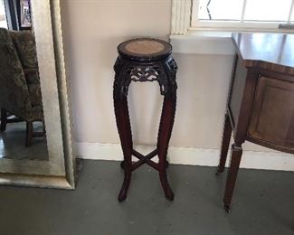 Pair of Asian rosewood tables