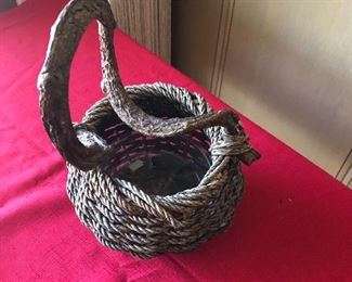 Native rope basket/purse