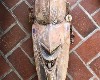 Aztec wooden mask.