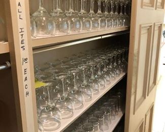 Lots & Lots of glassware, $1 each piece
