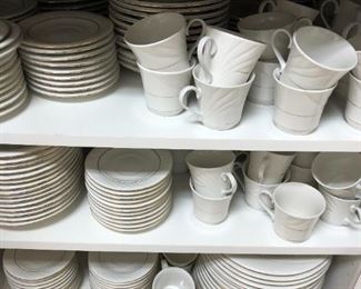 Basic white china, priced $1 each piece