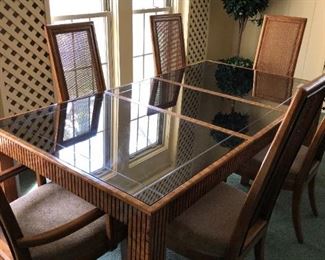 Matching table with 6 chairs