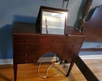 Chest Dresser Vanity with Mirror that come up and down