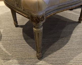 $700 each.   Scalamandre silk custom chairs.  34H x 24W x 23D.  Seat is 15H x 17D.  Note that these chairs are a lower height than usual.  ($4200 each when new)