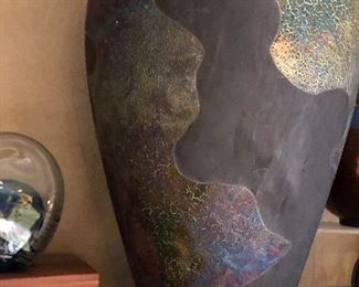 Various raku art pieces.  Range of values from $75-$175