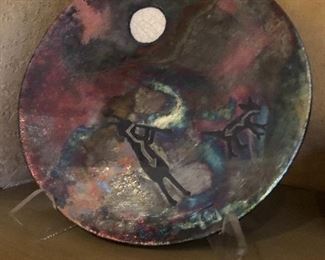 Various raku art pieces.  Range of values from $75-$175