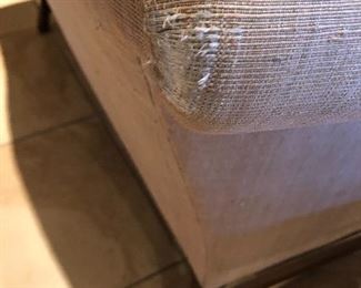 $450.  Gorgeous Beacon Hill loveseat with Jim Thompson silk fabric. EUC except a small rub on back corner (see photos). 35H x 56W x 32D. Pick up in Seven Meadows in Katy, 77494.  Must be picked up by November 12.