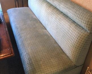 $325.  Banquette seating for dining table.  Designer fabric.  EUC.  37H x 68W x 26D