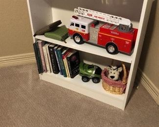 $10  small white bookcase  30H x 29W x 9D