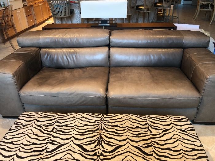 Natuzzi leather sofa 