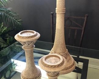 Jaru stone candlesticks 