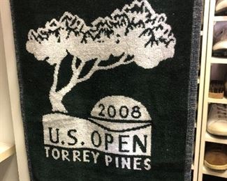 large selection of US Open towels - many new and in bag