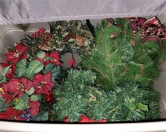 Christmas garland, wreaths, etc...