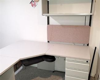 Office cubicle furniture, desks, cabinets