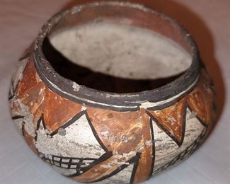 Ancient Native American pottery bowl