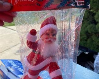 Santa decoration new in sealed package $5.00