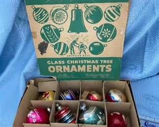 Box of Vintage ornaments $14.00