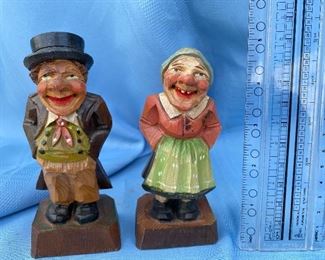 Two wood figurines $14.00