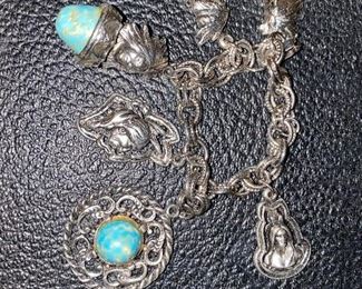 Costume Jewelry Charm Bracelet $12.00