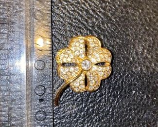 Swarovsky Flower Pin $15.00