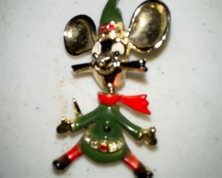 Mouse Elf Pin, his head moves $10.00