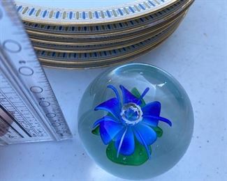 Blue Flower Paperweight $8.00
