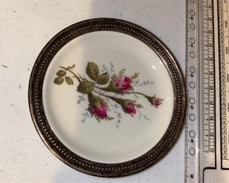 Rosenthal Silver rimmed small plate $8.00