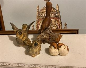 4 Bird Figurines $12.00