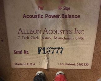 allison acoustic inc Speakers