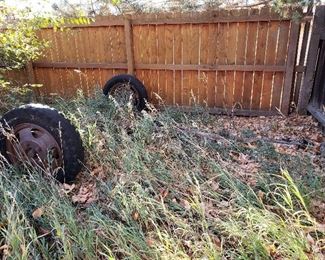 IN BACK ACRE... AXLE AND WHEELS