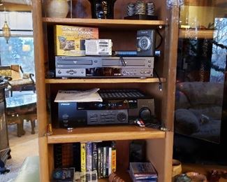 KENWOOD-RECIEVER W/3 SPEAKERS & COMBO PLAYER